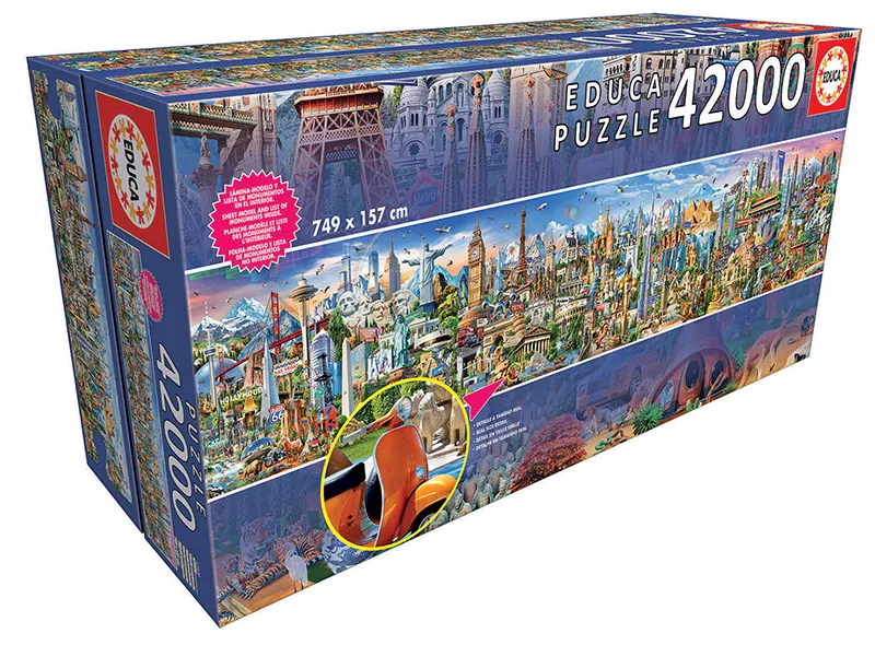 La vuelta al mundo 42000 piezas, Educa