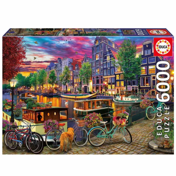 Puzzle Educa Bicicletas en Amsterdam