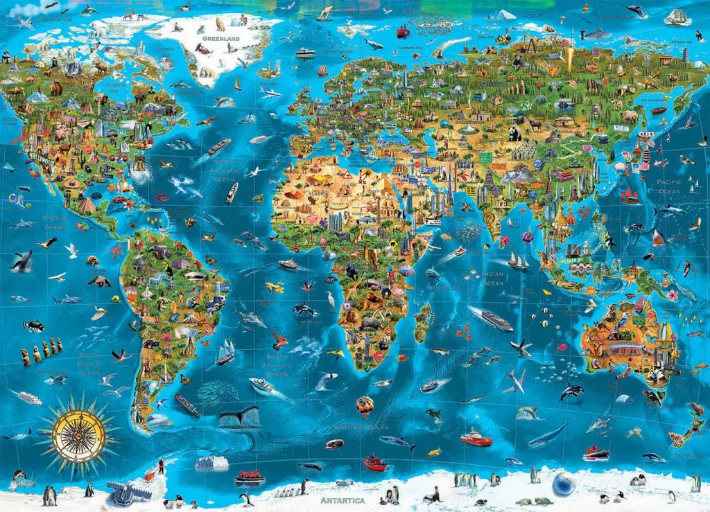 Puzzle maravillas del mundo Educa