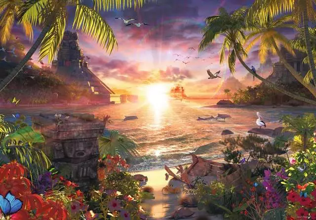 Puzzle Ravensburger Atardecer paradisíaco 18000 piezas