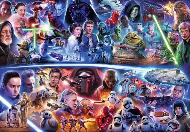 Puzzle Viaje galáctico en el tiempo - Star Wars - 18000 piezas